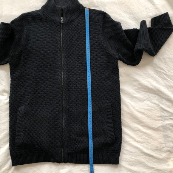 Men's Textured Zip-Front Cardi/Jacket - Picture 10 of 12